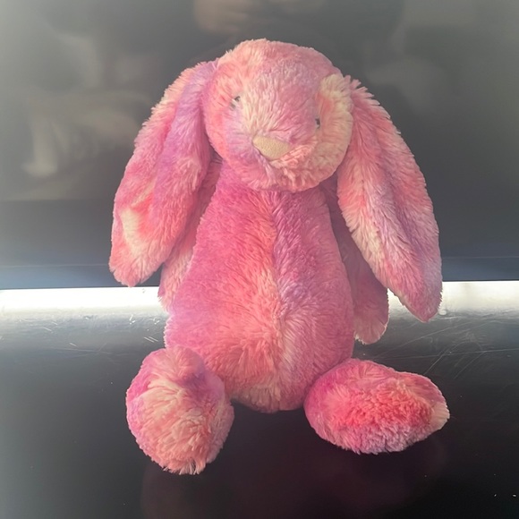 Jellycat Toys Jellycat Pink And Purple Tie Dye Bashful Bunny